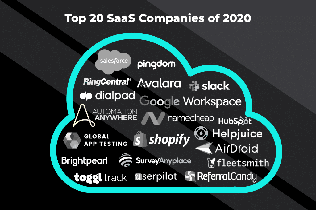 top 20 saas companies of 2020